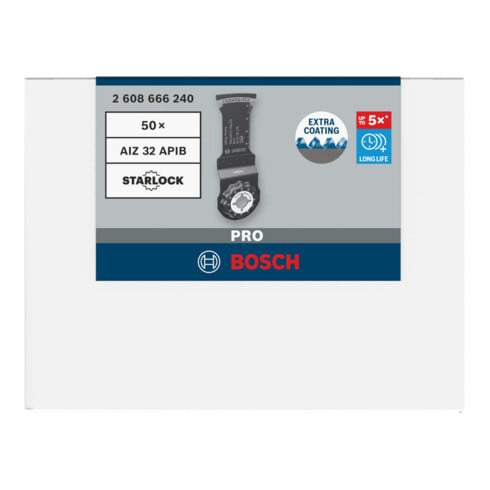 Bosch PRO AIZ 32 APIB Blatt für Multifunktionswerkzeuge, 32 x 50 mm, 50-tlg.