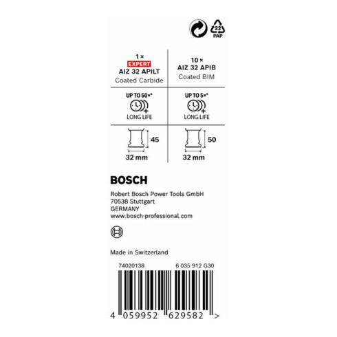 Bosch PRO AIZ 32 APIB Promo-Set, 11‑tlg.