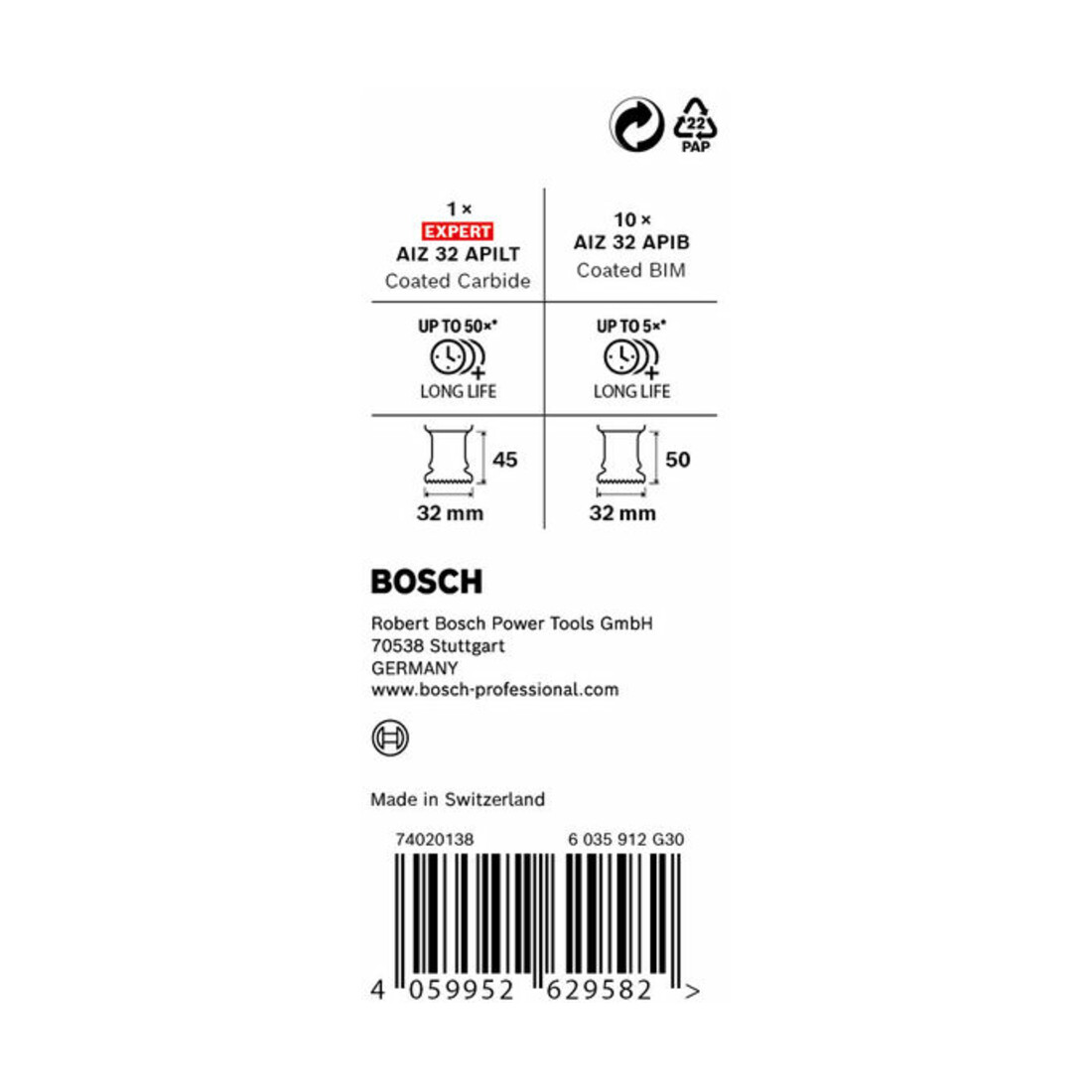 Bosch PRO AIZ 32 APIB Promo-Set, 11‑tlg.