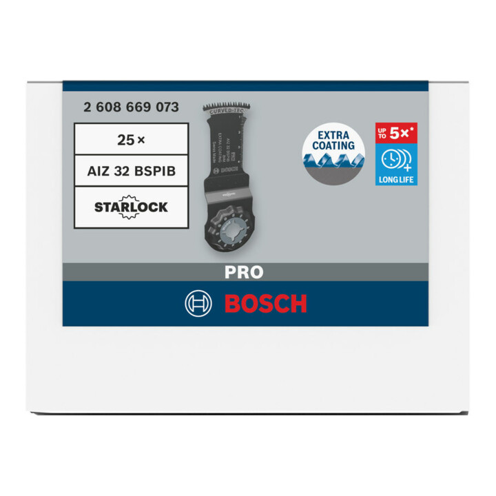 Bosch PRO AIZ 32 BSPIB Blatt für Multifunktionswerkzeuge, 32 x 50 mm, 25-tlg.