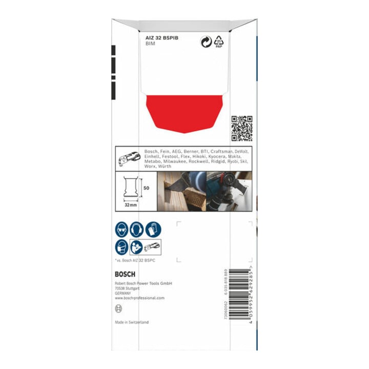 Bosch PRO AIZ 32 BSPIB Blatt für Multifunktionswerkzeuge, 32 x 50 mm, 5-tlg.