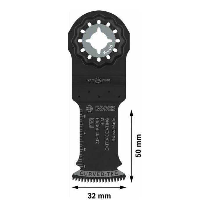 Bosch PRO AIZ 32 BSPIB Lame pour outils multifonctions, 32 x 50 mm