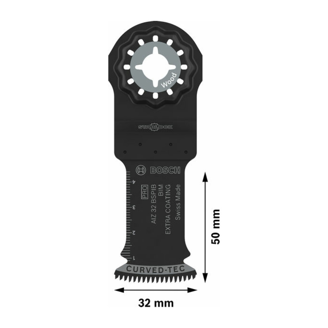 Bosch PRO AIZ 32 BSPIB Lame pour outils multifonctions, 32 x 50 mm