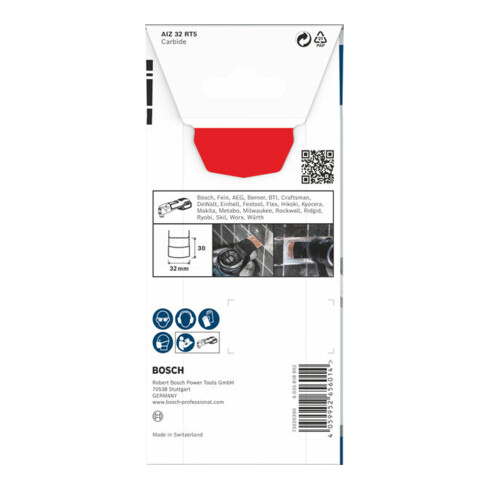 Bosch PRO AIZ 32 RT5 Blatt für Multifunktionswerkzeuge, 2,5 x 32 mm