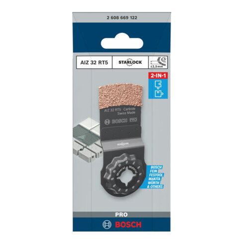 Bosch PRO AIZ 32 RT5 Blatt für Multifunktionswerkzeuge, 2,5 x 32 mm