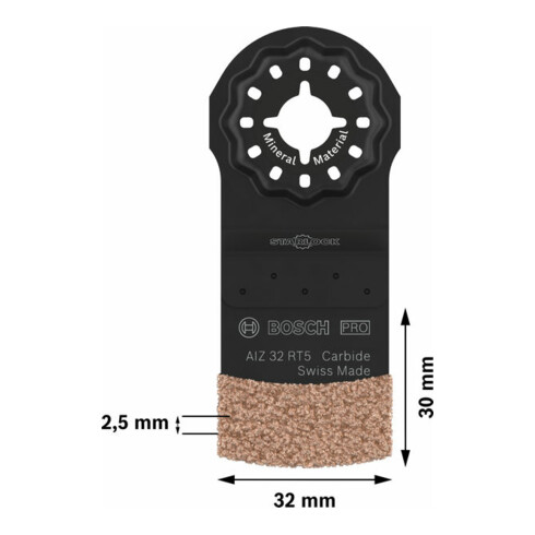 Bosch PRO AIZ 32 RT5 Blatt für Multifunktionswerkzeuge, 2,5 x 32 mm
