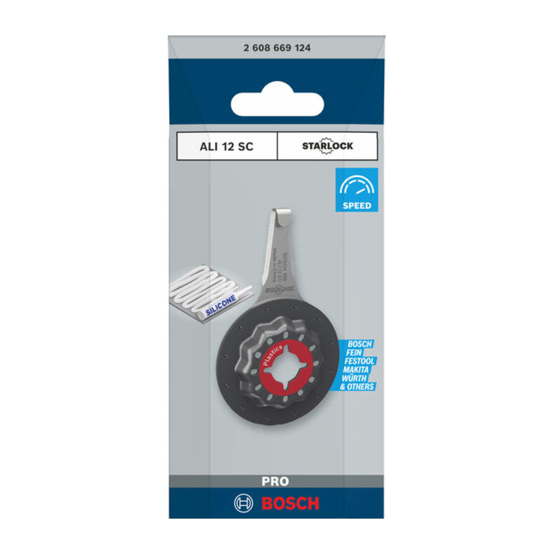 Bosch PRO ALI 12 SC Blatt für Multifunktionswerkzeuge, 4 x 12 mm