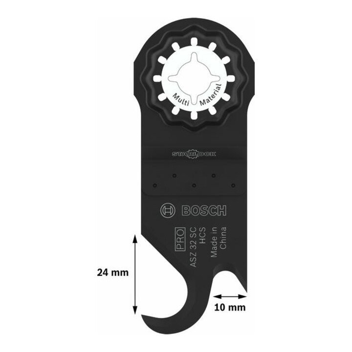 Bosch PRO ASZ 32 SC Blatt für Multifunktionswerkzeuge, 24 x 11 mm