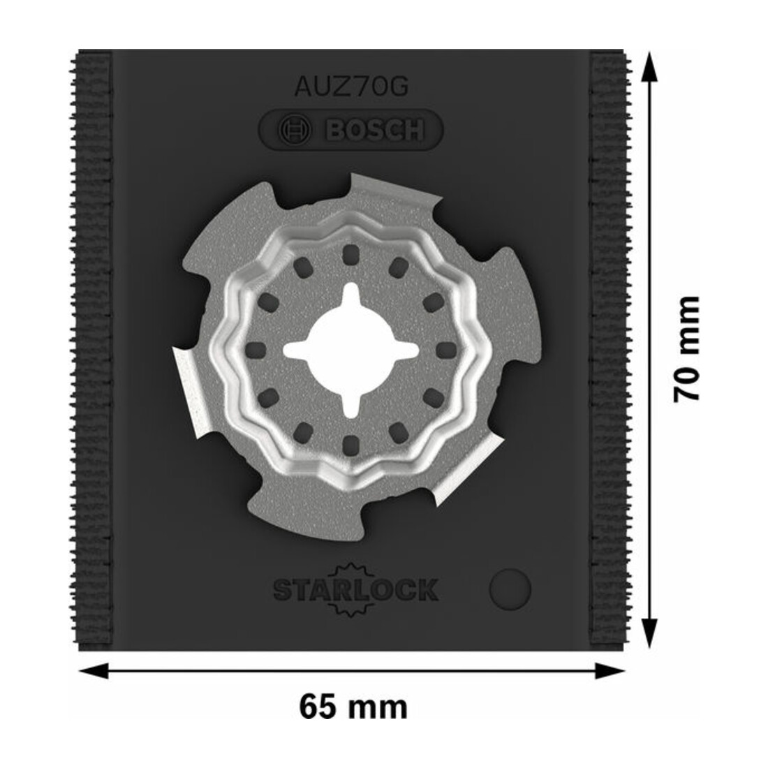 Bosch PRO AUZ 70 G Zubehör für Multifunktionswerkzeuge, 70 x 65 mm, 5-tlg.