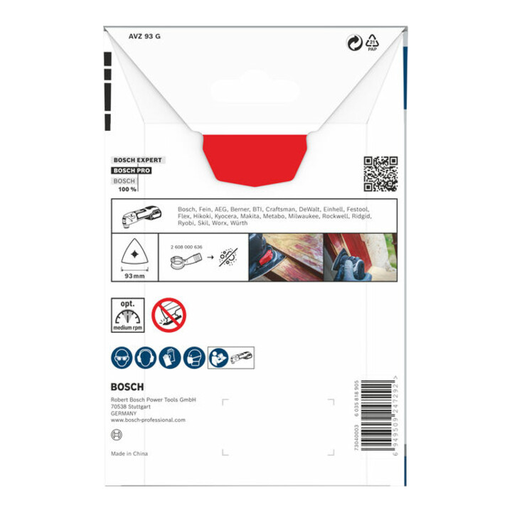 Bosch PRO AVZ 93 G Zubehör für Multifunktionswerkzeuge, 93 mm