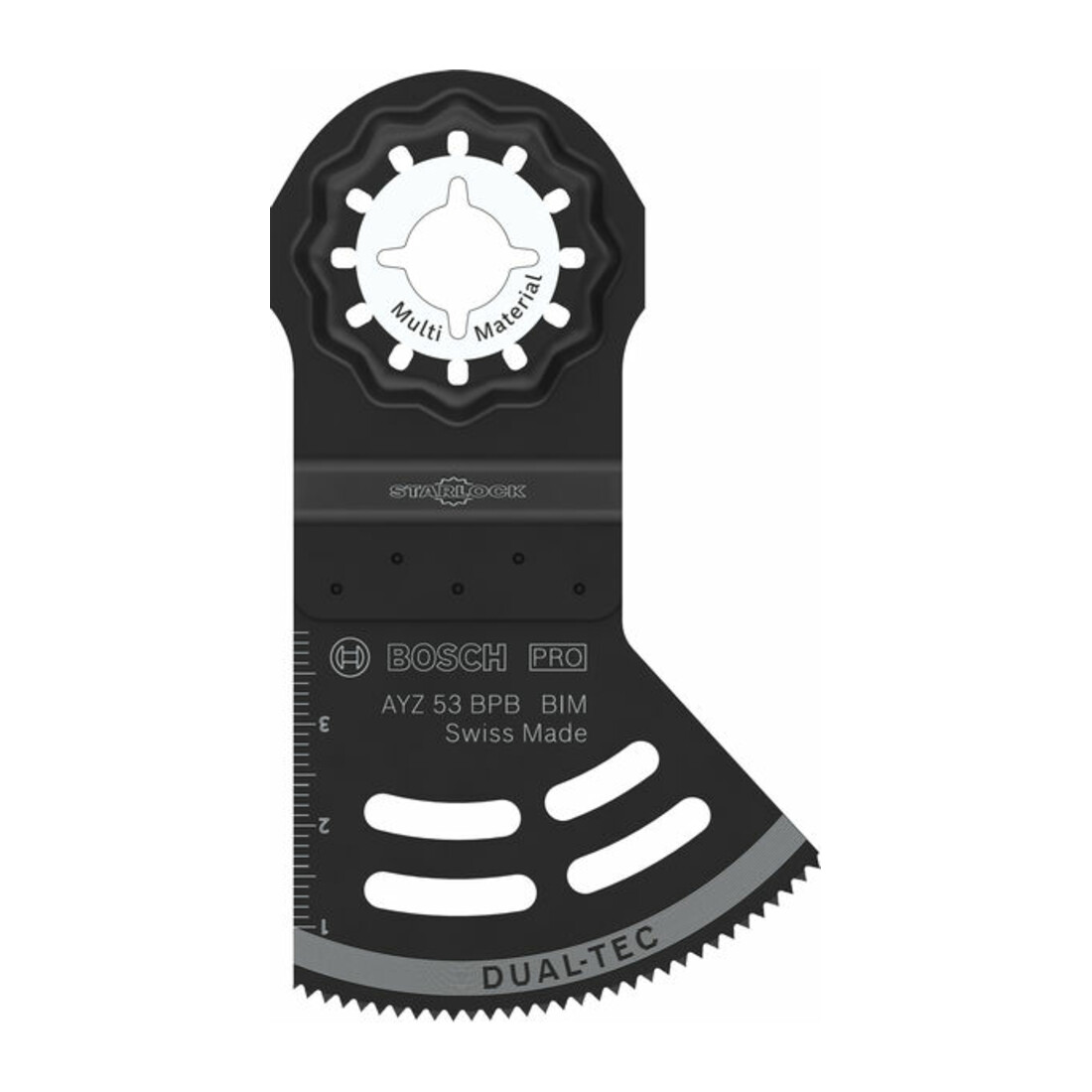 Bosch PRO AYZ 53 BPB Dual-Tec Blatt für Multifunktionswerkzeuge, 53 x 40 mm, 10-tlg.