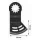 Bosch PRO AYZ 53 BPB Dual-Tec Blatt für Multifunktionswerkzeuge, 53 x 40 mm, 10-tlg.