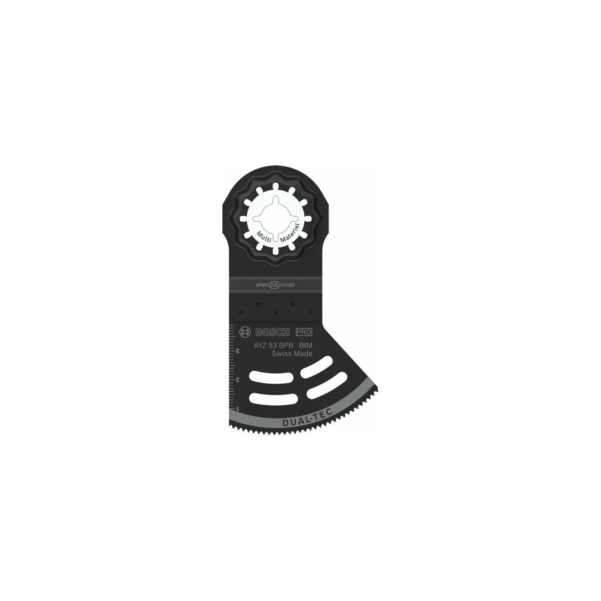 Bosch PRO AYZ 53 BPB Dual-Tec Blatt für Multifunktionswerkzeuge, 53 x 40 mm, 25-tlg.