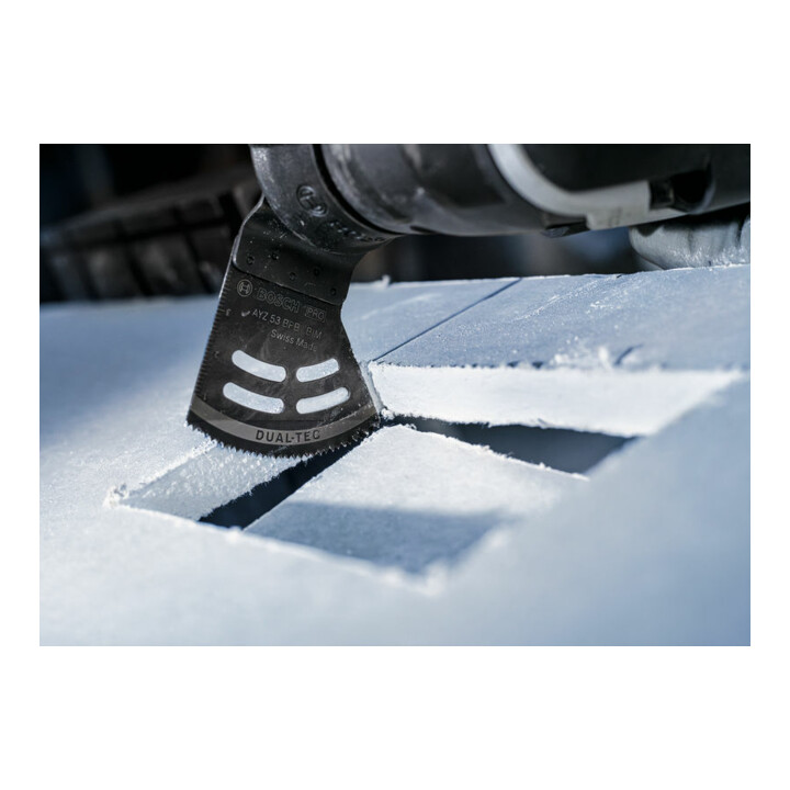 Bosch PRO AYZ 53 BPB Dual-Tec Blatt für Multifunktionswerkzeuge, 53 x 40 mm, 5-tlg.