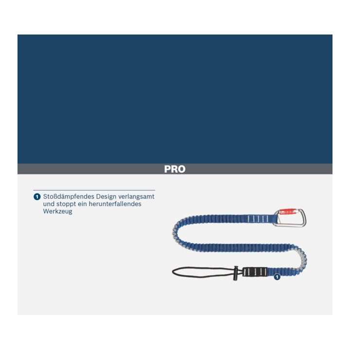 Bosch PRO Bandoulière légère, 6 kg, 1 mousqueton et 1 boucle ronde en corde