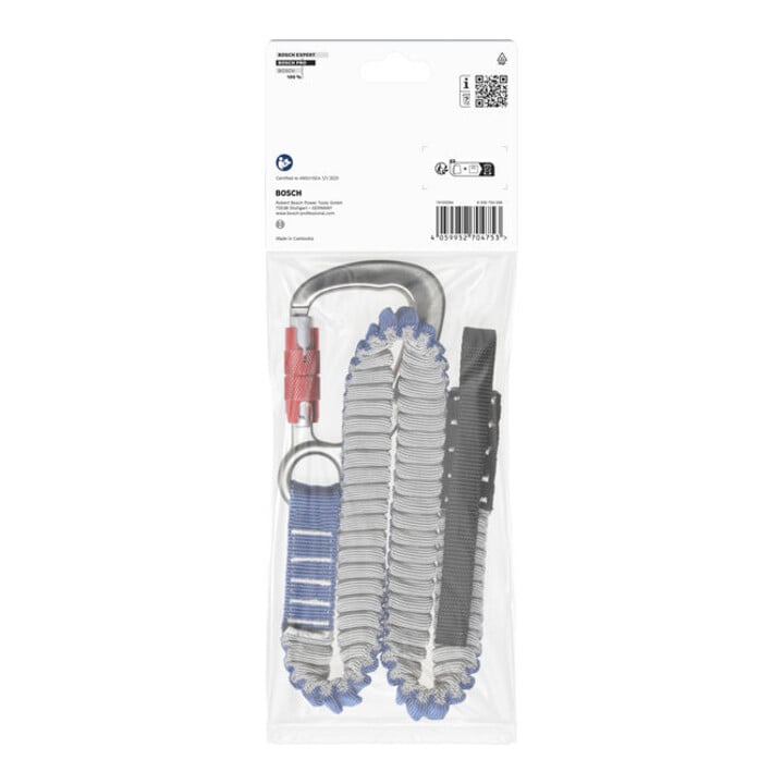 Bosch PRO Bandoulière robuste 16 kg, 1 mousqueton et 1 boucle plate