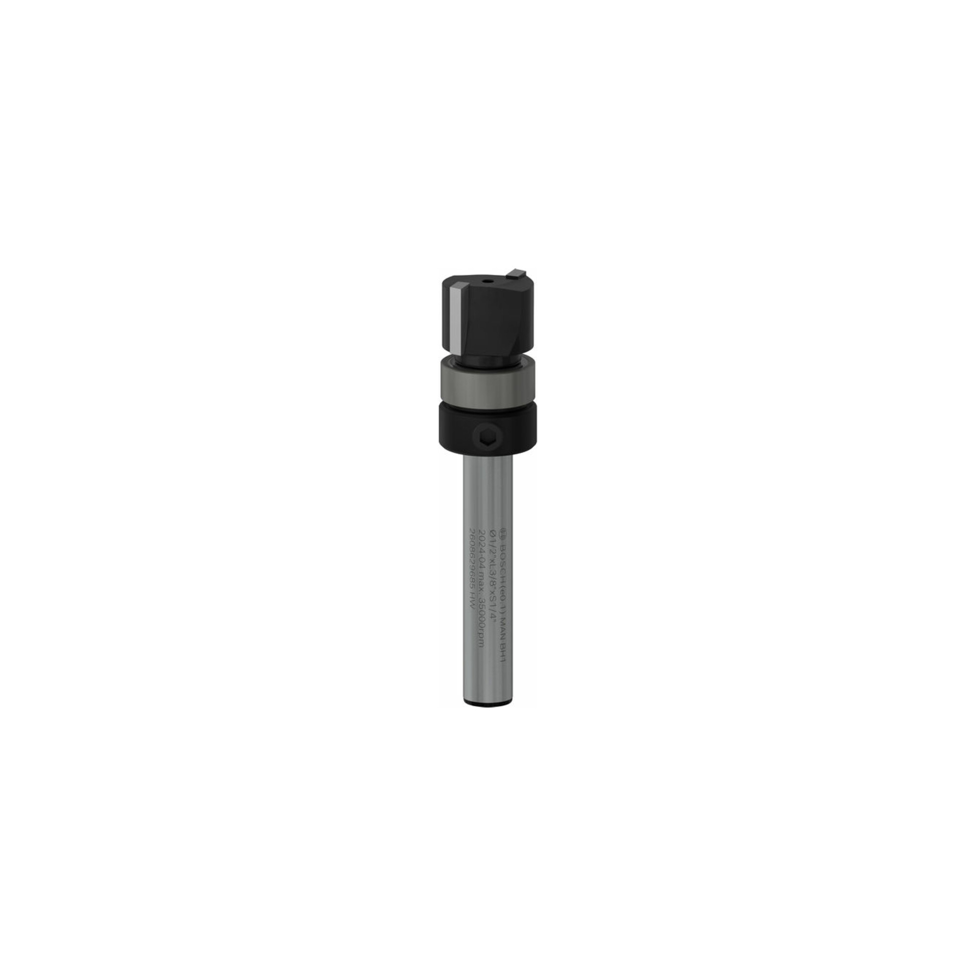 Bosch PRO Bündigfräser, obenliegendes Führungskugellager, Ø 1/2" x L 3/8", Schaft 1/4"