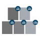 Bosch PRO C355 Schleifblatt, 230 280 mm, K240/320/400/600/1.200, 50 Stk.