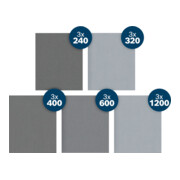Bosch PRO C355 Schleifrollen Set, K240/320/400/600/1200, 230x280mm, 15-tlg.-2