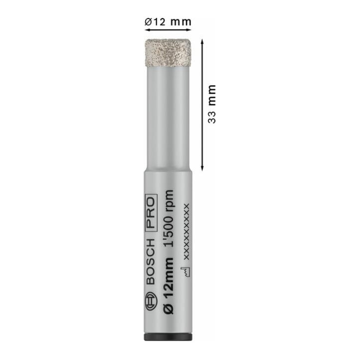 Bosch PRO Ceramic dry Bohrer, 12 x 33 x 13 mm