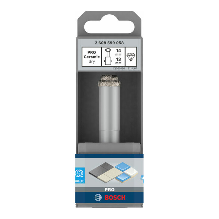 Bosch PRO Ceramic dry Bohrer, 14 x 33 x 13 mm