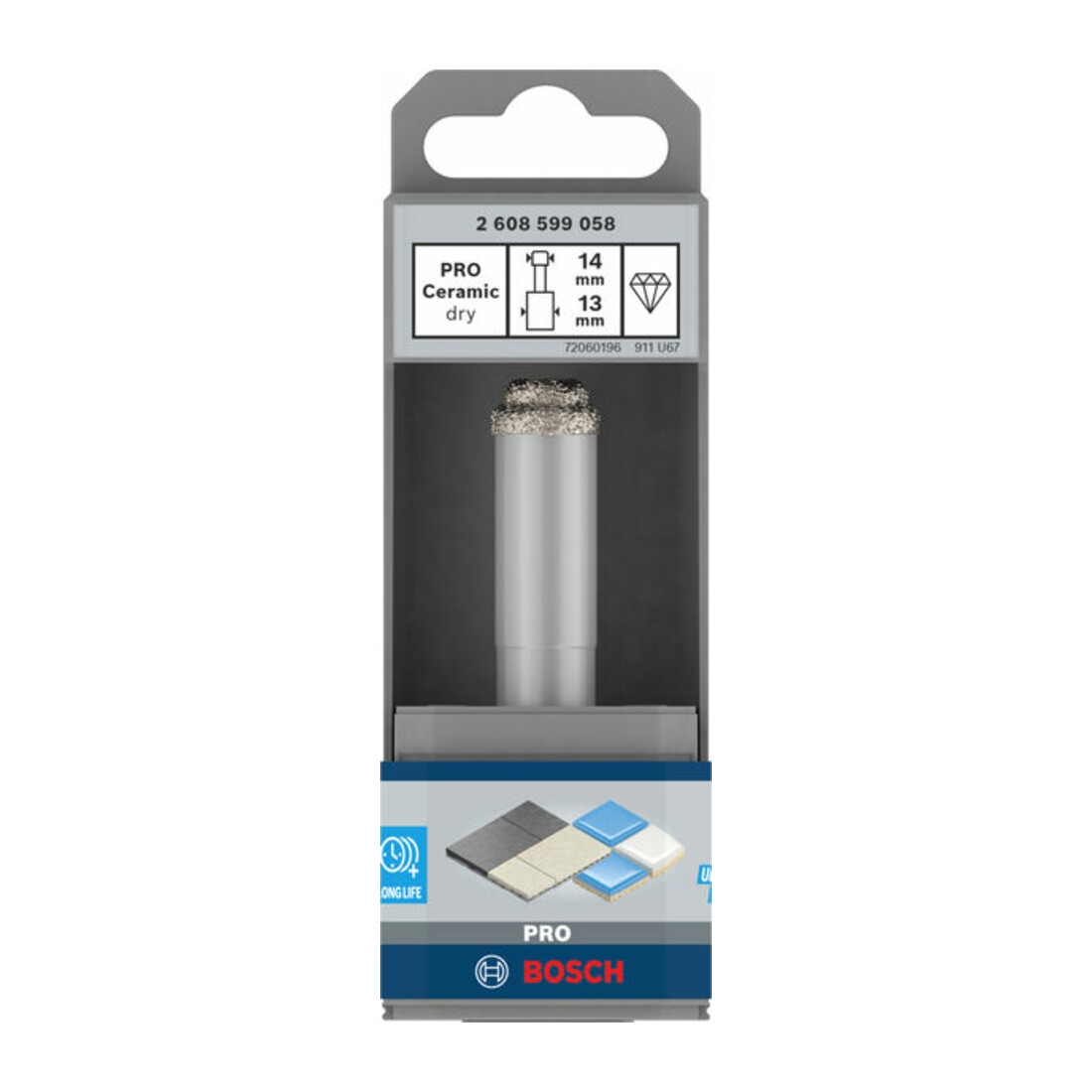 Bosch PRO Ceramic dry Bohrer, 14 x 33 x 13 mm