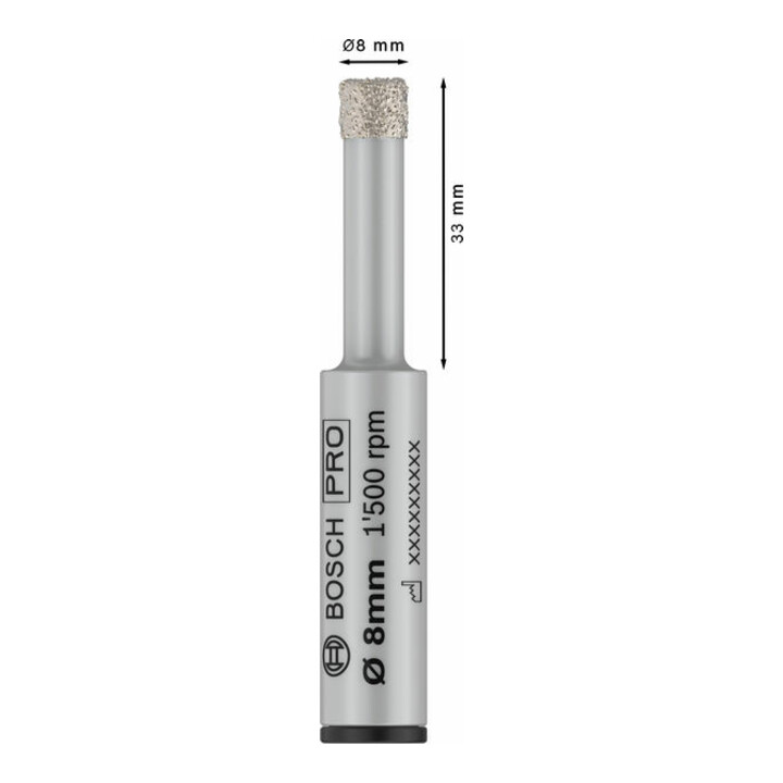Bosch PRO Ceramic dry Bohrer, 8 x 33 x 13 mm