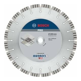 Bosch PRO CONCRETE Disco da taglio diamantato, 20,00/25,40