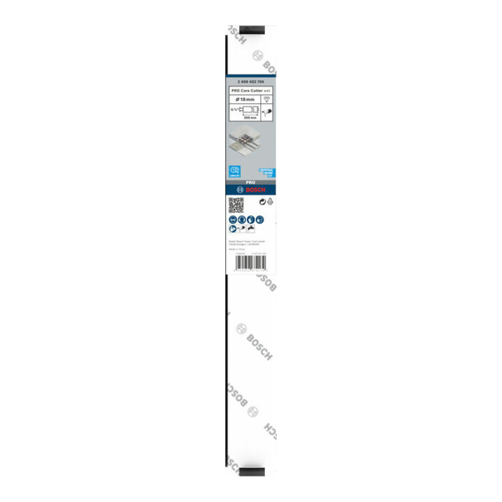 Bosch PRO Couronne de forage humide, 18 x 300 mm, G 1/2"