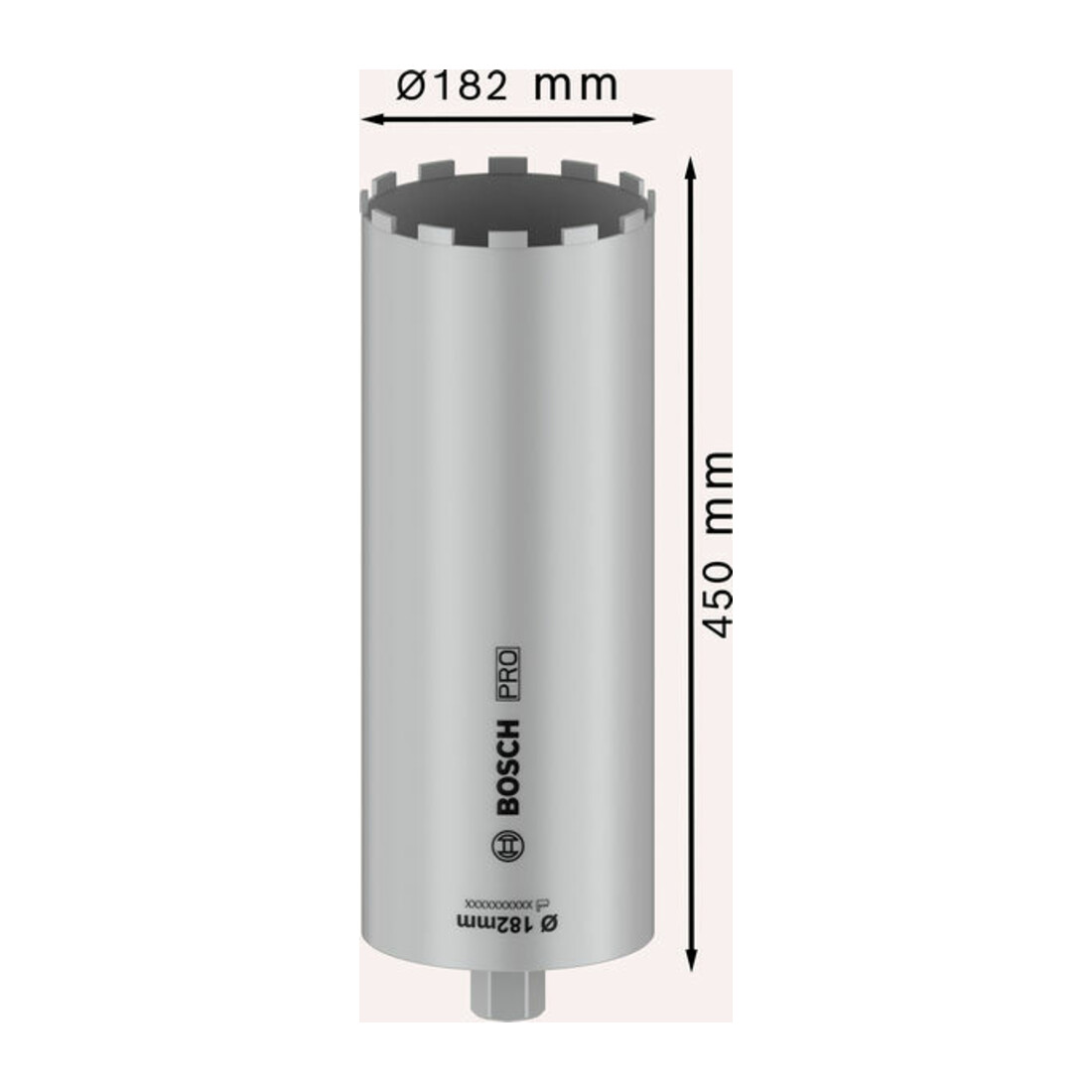 Bosch PRO Couronne trépan humide, 182 x 450 mm, 1 1/4" UNC