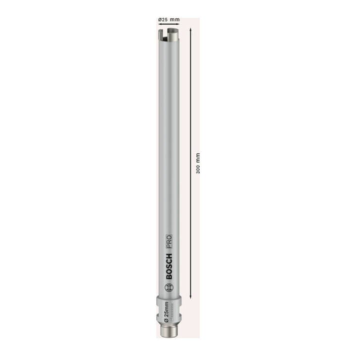 Bosch PRO Couronne trépan humide, 25 x 300 mm, G 1/2"