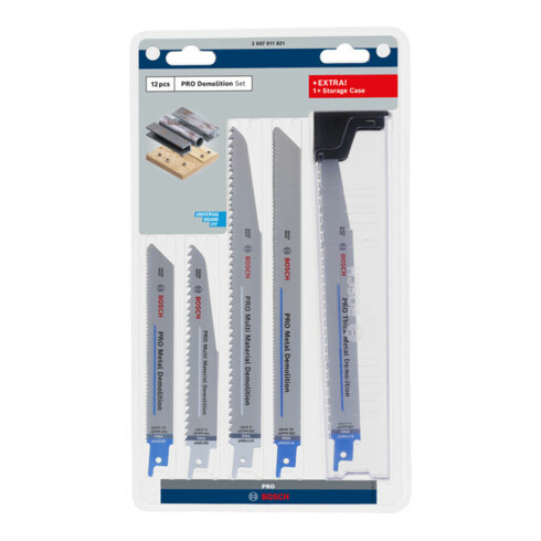 Bosch PRO Demolition Säbelsägeblatt Set, 12-tlg.