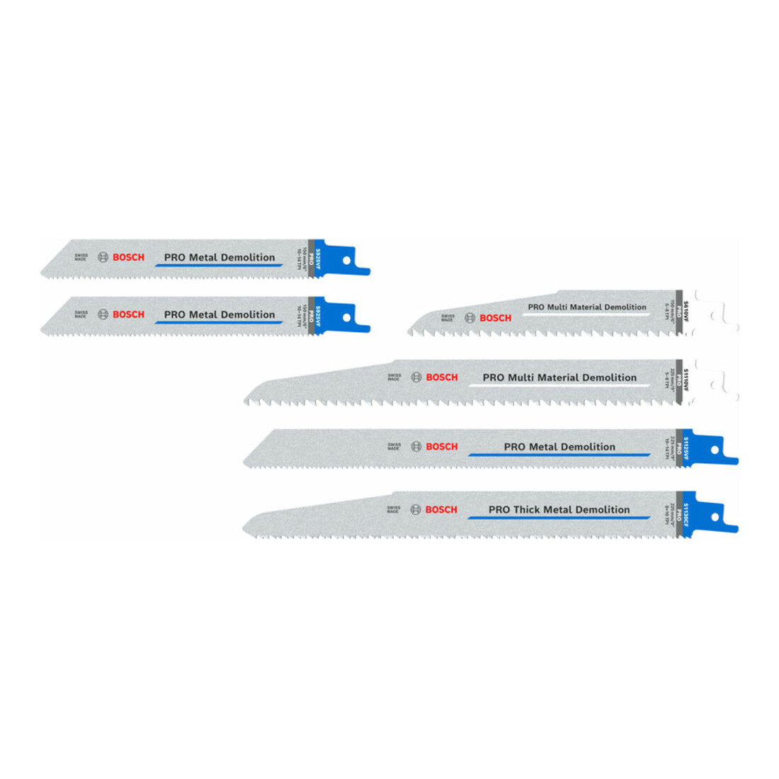 Bosch PRO Demolition Säbelsägeblatt Set, 6-tlg.