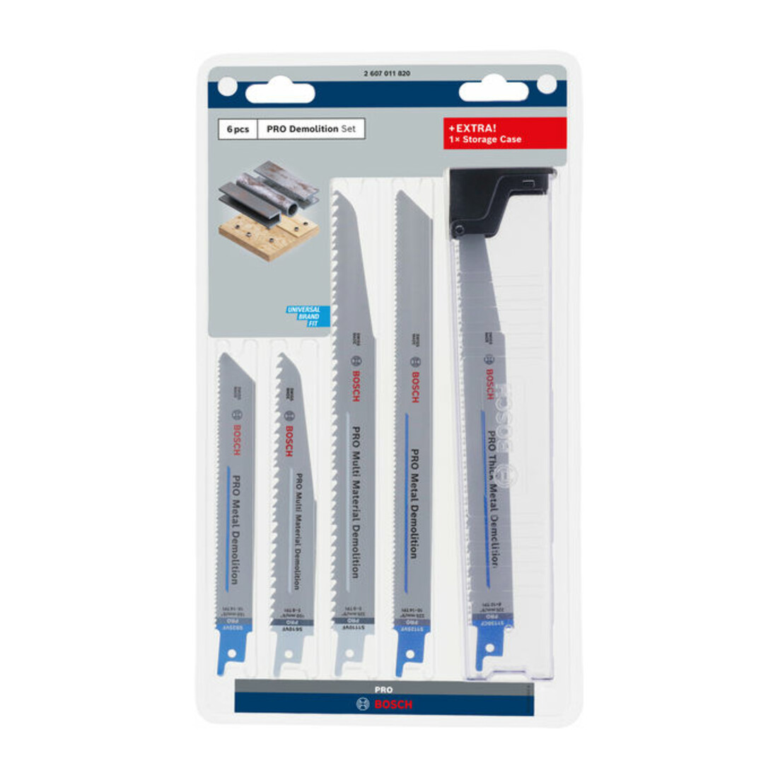 Bosch PRO Demolition Säbelsägeblatt Set, 6-tlg.