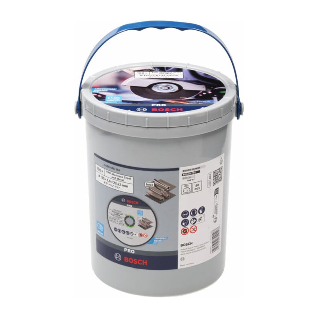 Bosch PRO Disque de coupe inox et métal, 125 x 1,6 x 22,23 mm, droit, 100 pcs