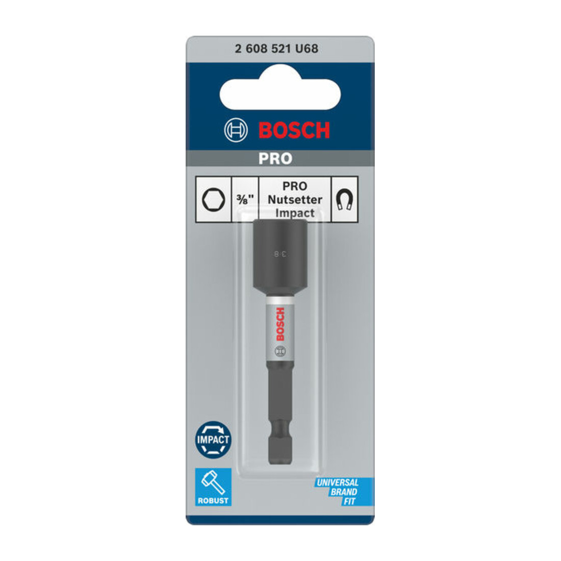Bosch PRO Embout à chocs Nutsetter, 3/8" x 65 mm
