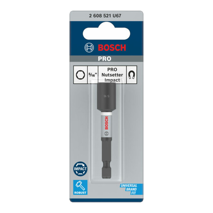 Bosch PRO Embout à ergots Impact, 5/16" x 65 mm
