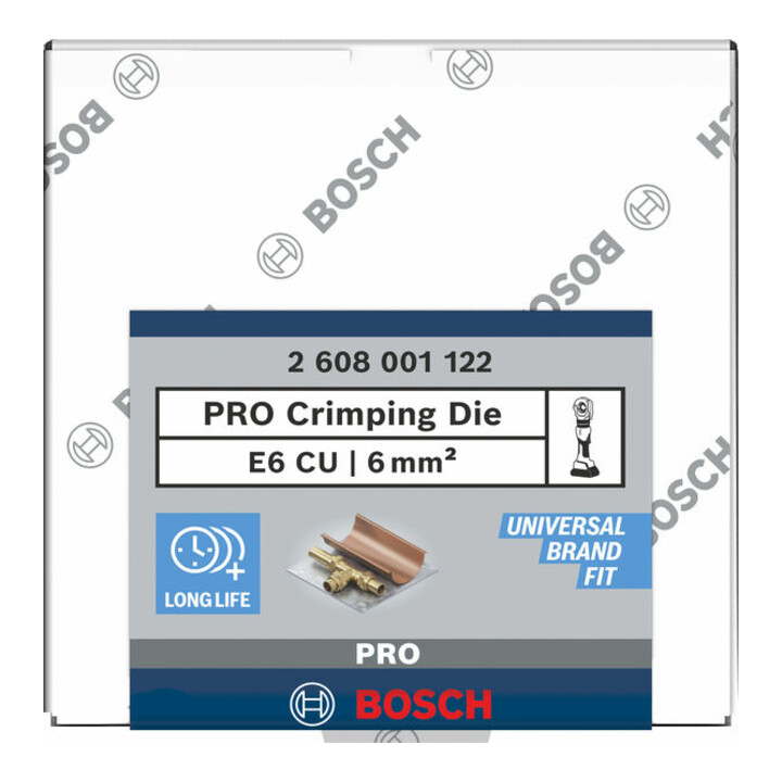 Bosch PRO Embout de presse, E6 CU, 6 mm², cuivre