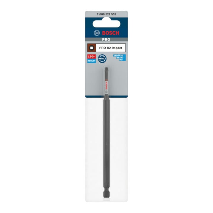 Bosch PRO Embout d'impact Robertson, R2, 150 mm