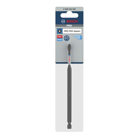 Bosch PRO Embout Phillips pour visseuse à chocs, PH2, 150 mm