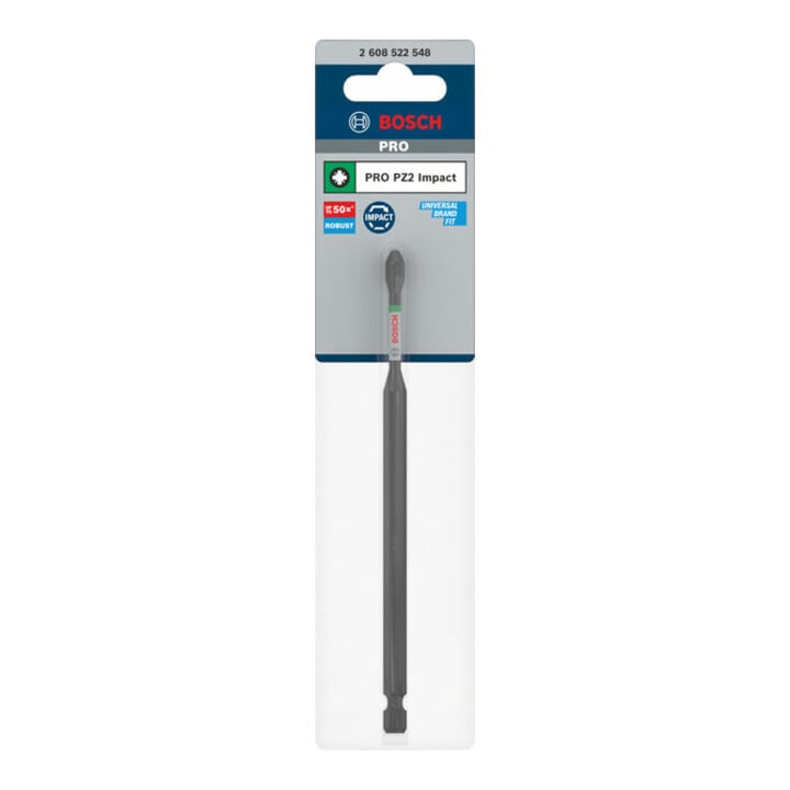 Bosch PRO Embout Pozidriv à chocs, PZ2, 150 mm