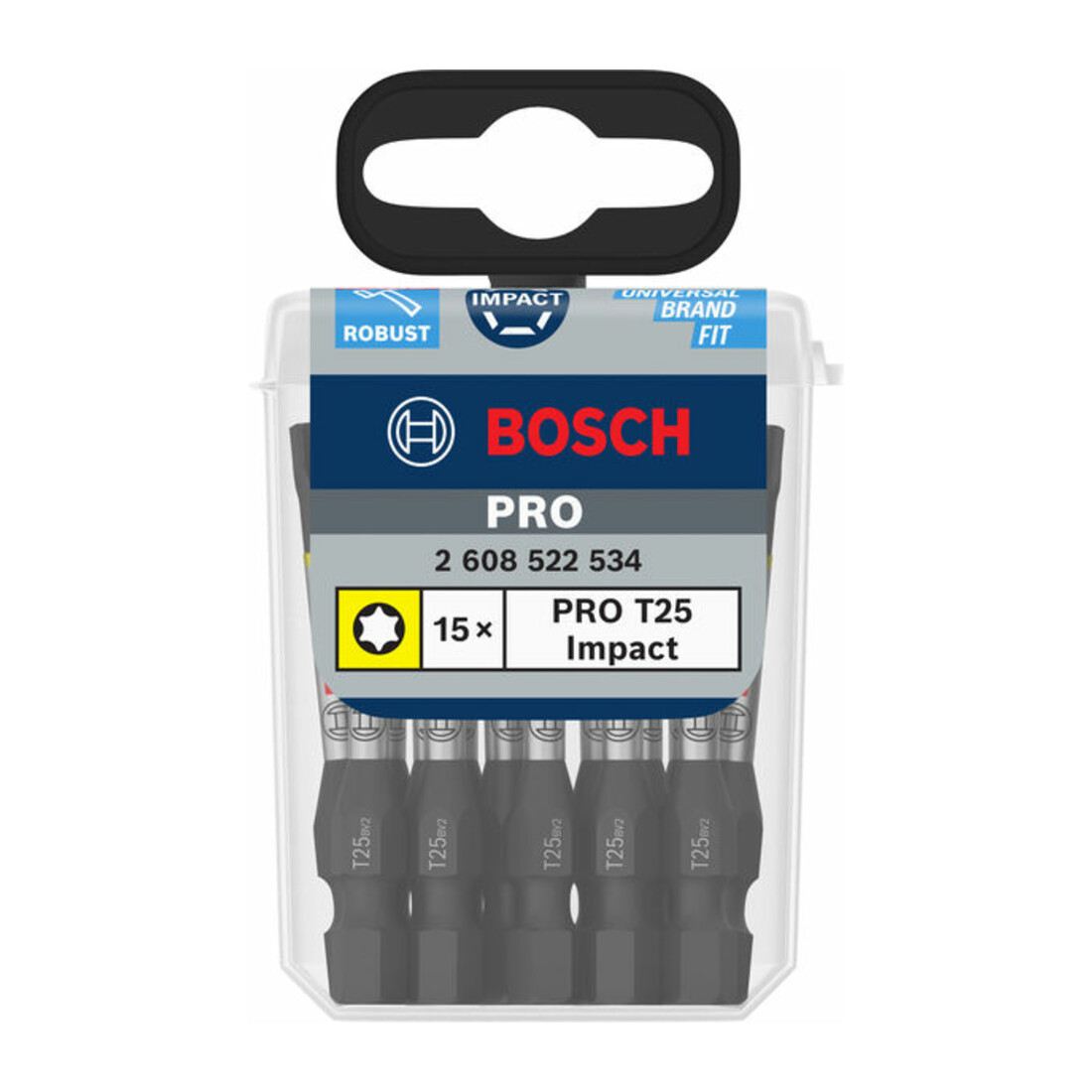 Bosch PRO Embout TX à chocs, T25, 55 mm, 15 pcs.