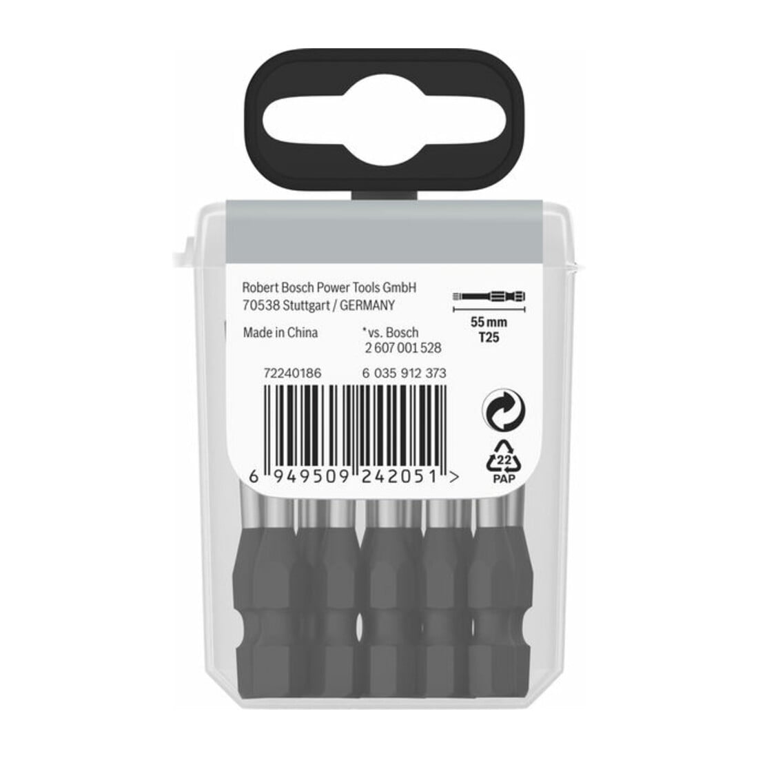 Bosch PRO Embout TX à chocs, T25, 55 mm, 15 pcs.