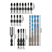 Bosch PRO Embouts de vissage et jeu de forets Multi Construction, 20 pcs-4