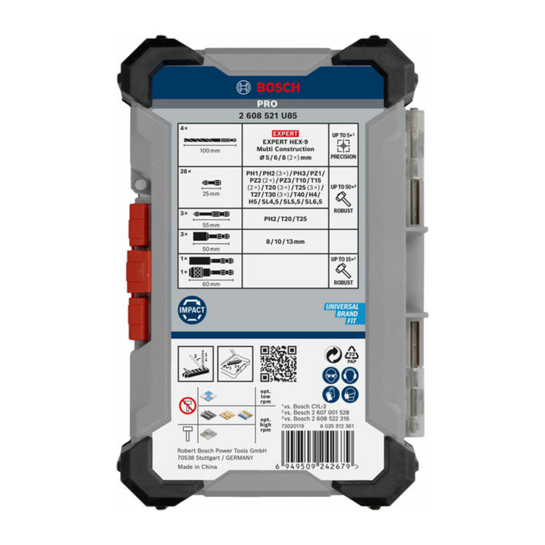 Bosch PRO Embouts de vissage et set de forets Multi Construction, 40 pcs