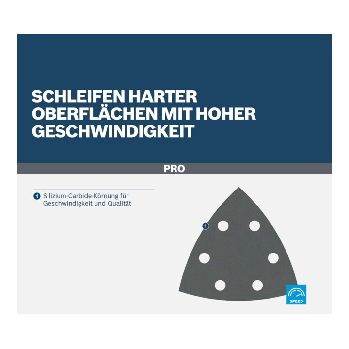 Bosch PRO F355 Schuurvelenset, K80/120/180/240/320/400/600, 93 mm, 50-dlg. Starter Pack