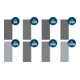 Bosch PRO Feuilles abrasives C355, 93 × 230 mm, K80/120/180/240/320/400/600/1.200, 30 pcs.