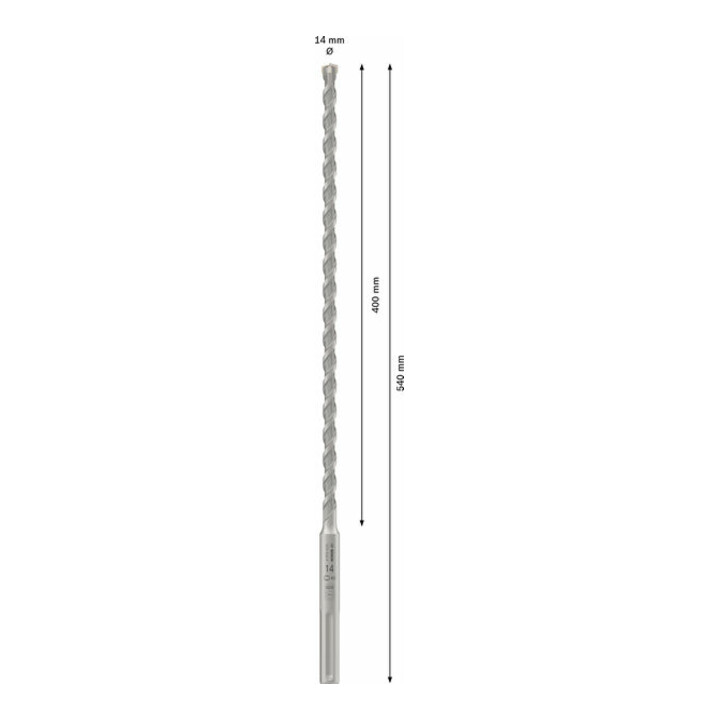 Bosch PRO Foret à percussion SDS max-4, 14 x 400 x 540 mm
