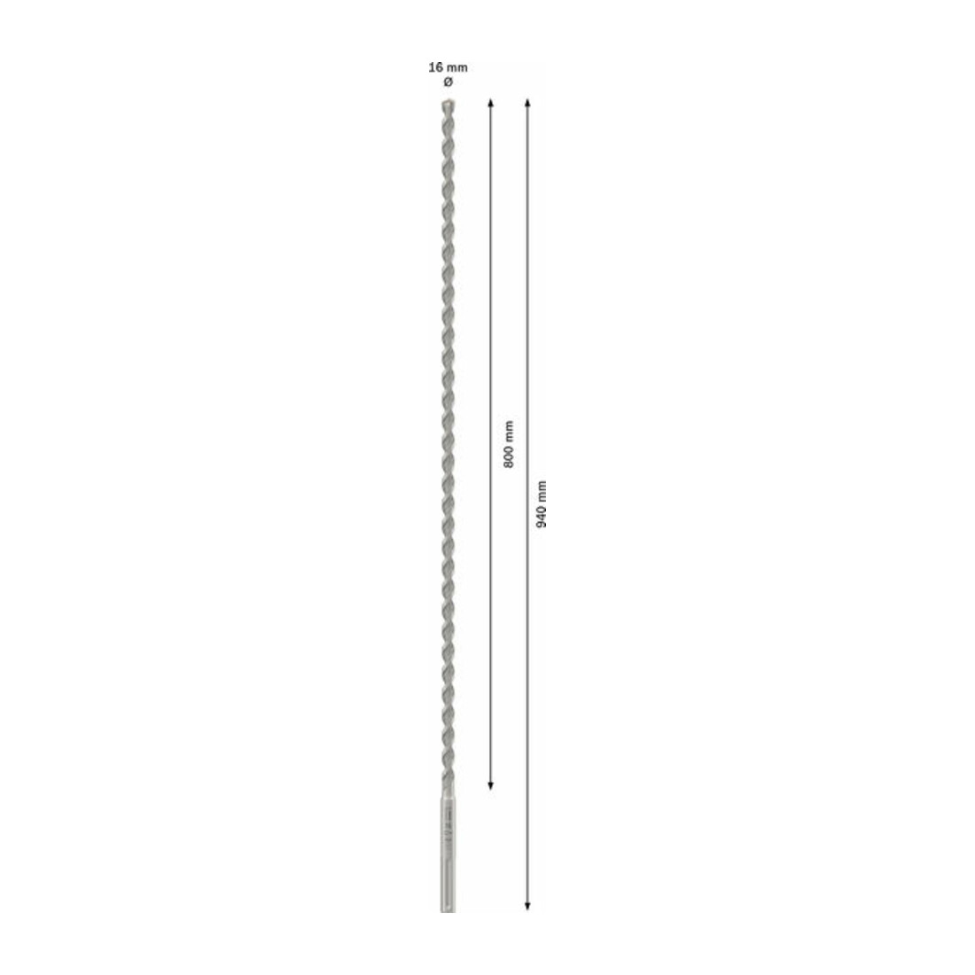 Bosch PRO Foret à percussion SDS max-4, 16 x 800 x 940 mm