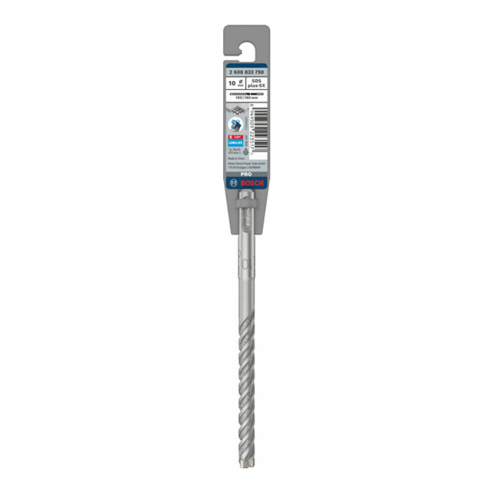 Bosch PRO Foret à percussion SDS plus-5X, 10 x 100 x 160 mm